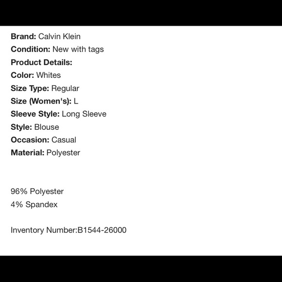 ๐SOLD๐ @kassycloset - CK Bell Sleeve blouse BNWT - Picture 5 of 5